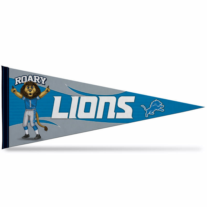 NFL Rico Industries Detroit Lions 12" x 30" Soft Felt Pennant - EZ to Hang