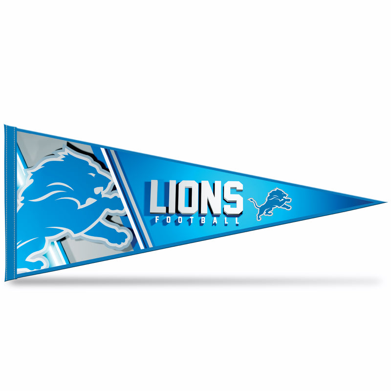 NFL Rico Industries Detroit Lions 12" x 30" Soft Felt Pennant - EZ to Hang