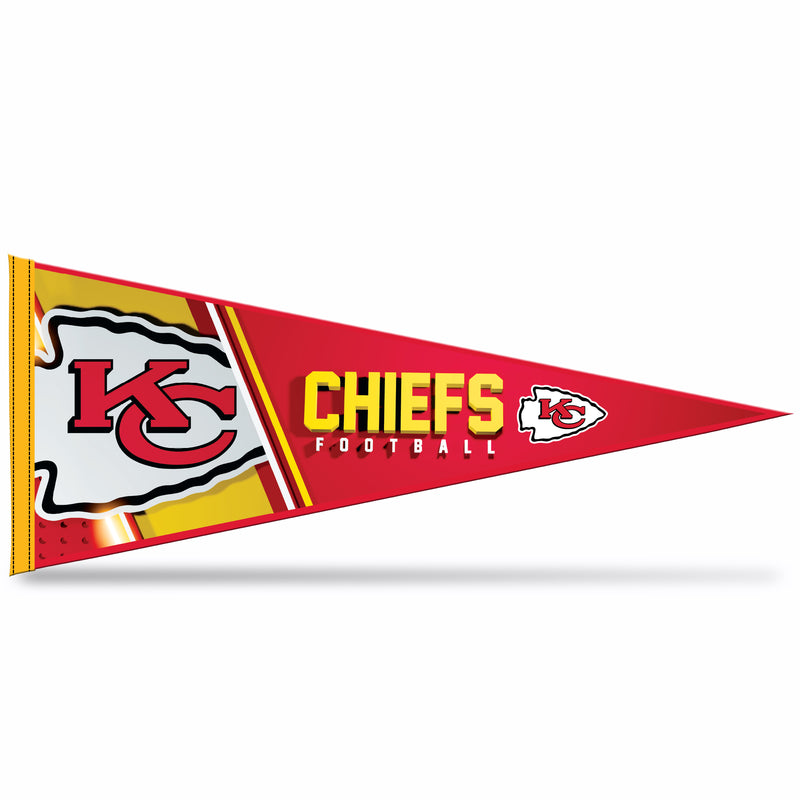 NFL Rico Industries Kansas City Chiefs 12" x 30" Soft Felt Pennant - EZ to Hang