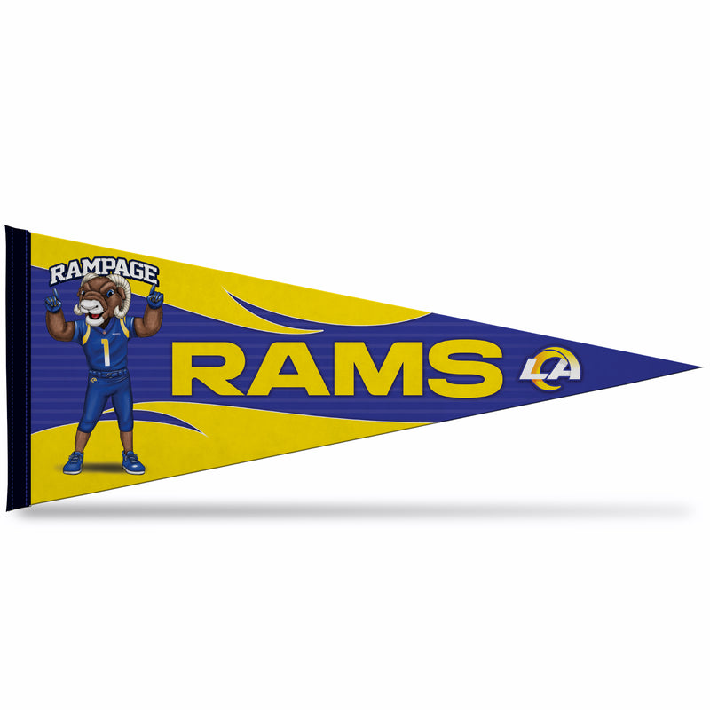 NFL Rico Industries Los Angeles Rams 12" x 30" Soft Felt Pennant - EZ to Hang