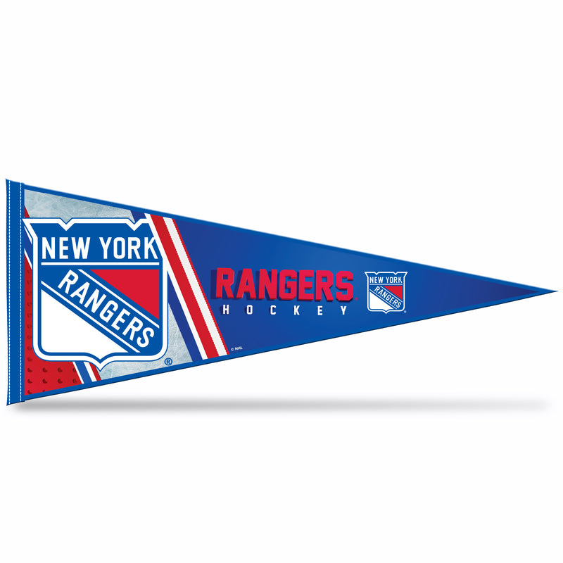 NHL Rico Industries New York Rangers 12" x 30" Soft Felt Pennant - EZ to Hang