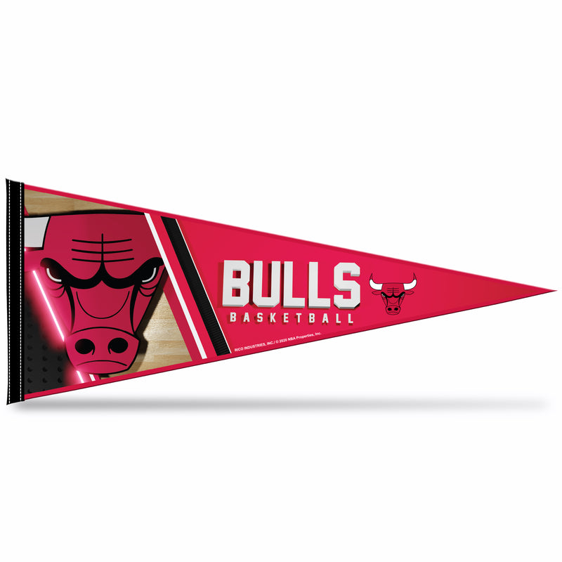 NBA Rico Industries Chicago Bulls 12" x 30" Soft Felt Pennant - EZ to Hang