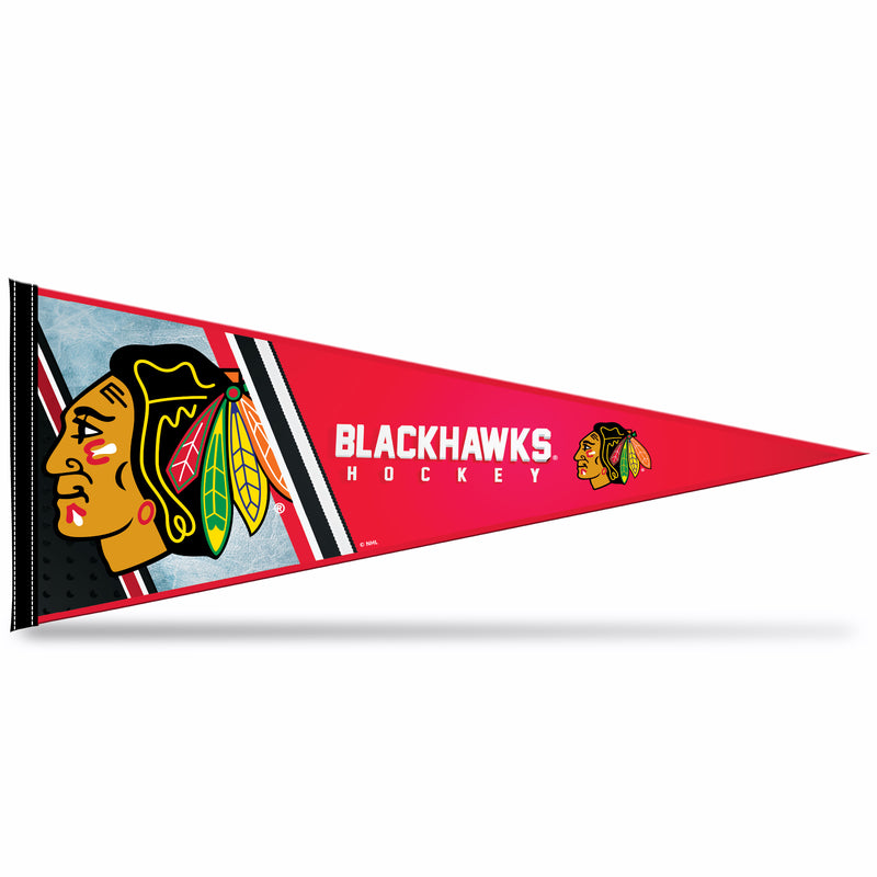 NHL Rico Industries Chicago Blackhawks 12" x 30" Soft Felt Pennant - EZ to Hang