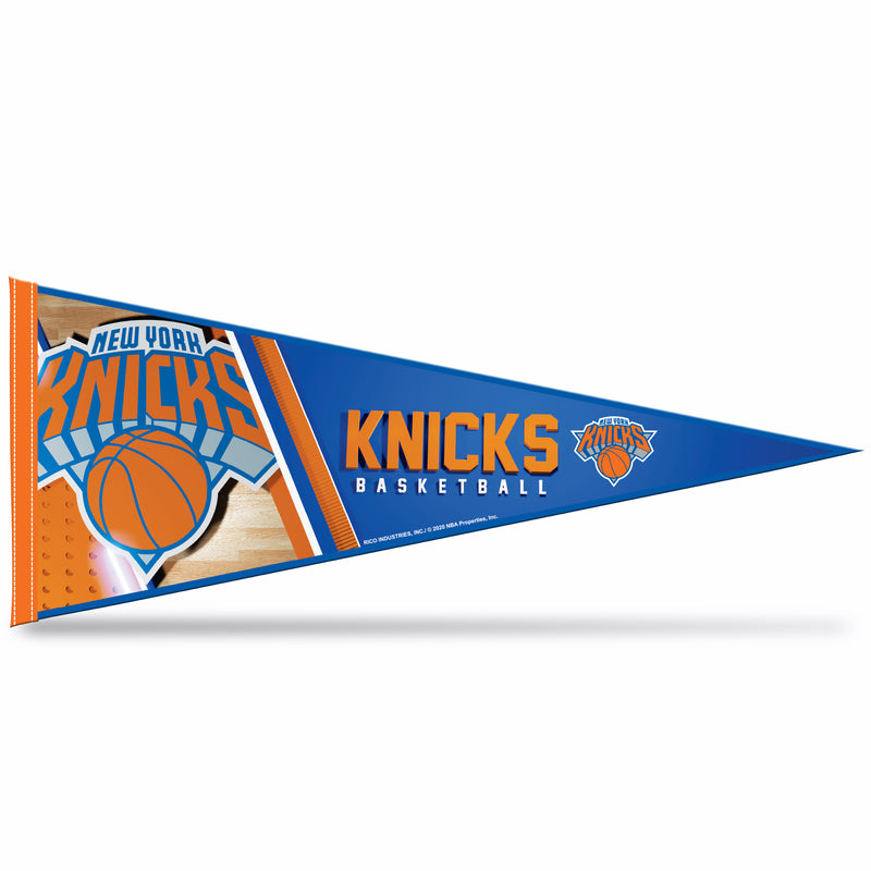 NBA Rico Industries New York Knicks 12" x 30" Soft Felt Pennant - EZ to Hang