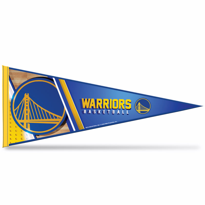 NBA Rico Industries Golden State Warriors 12" x 30" Soft Felt Pennant - EZ to Hang