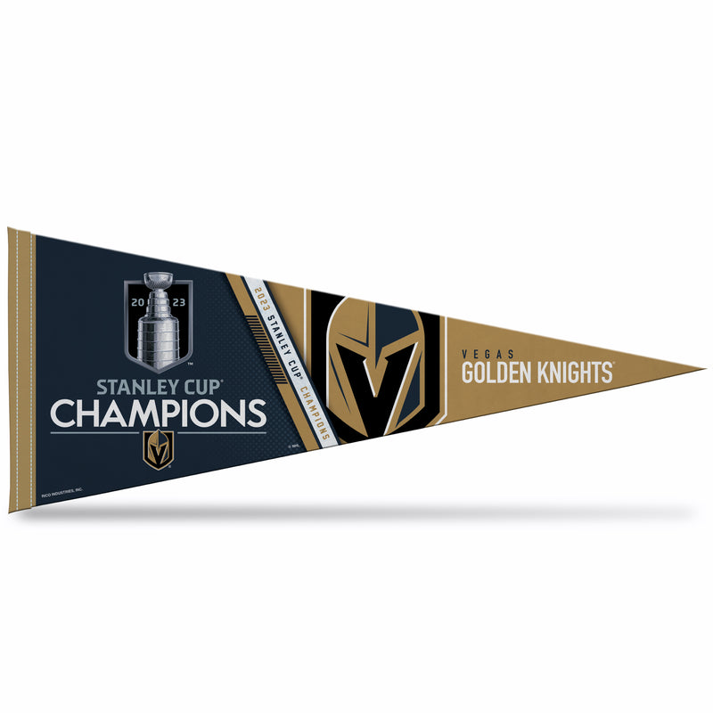 Vegas Golden Knights 2023 Stanley Cup Champions 12X30 Pennant (Carded)