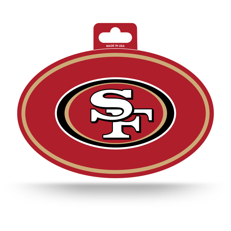 49ers Full Color Oval Sticker