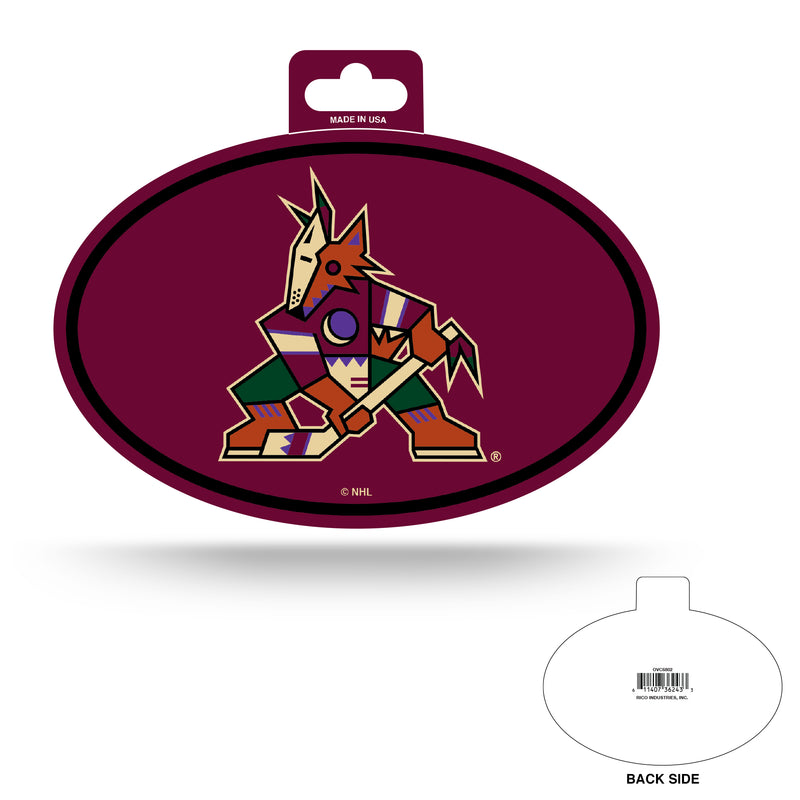 Arizona Coyotes Full Color Oval Sticker