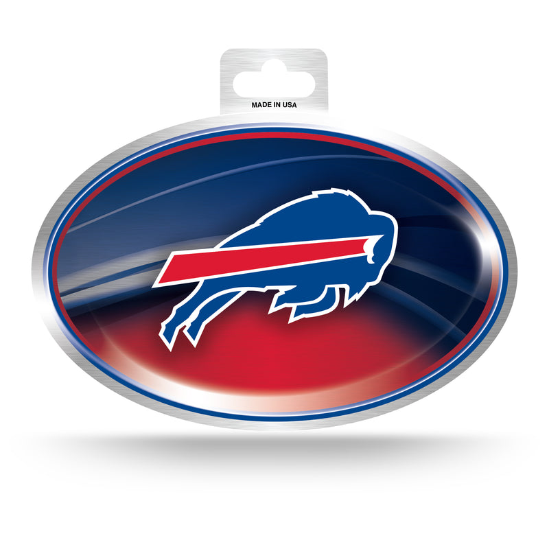 Bills Metallic Oval Sticker