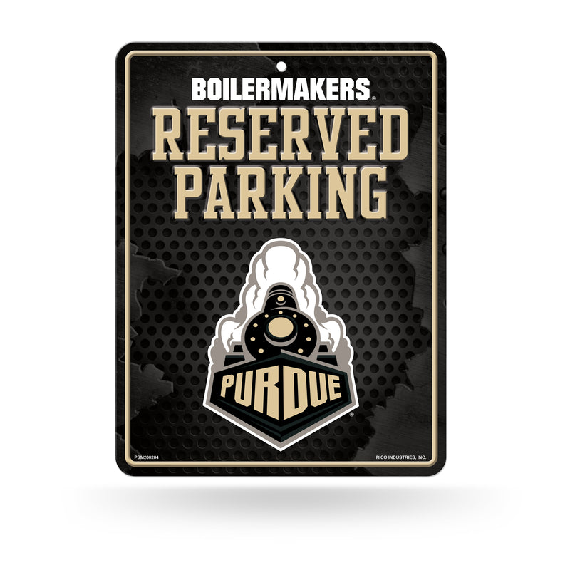 NCAA Purdue Boilermakers 8.5" x 11" Metal Parking Sign - Great for Man Cave, Bed Room, Office, Home Décor By Rico Industries