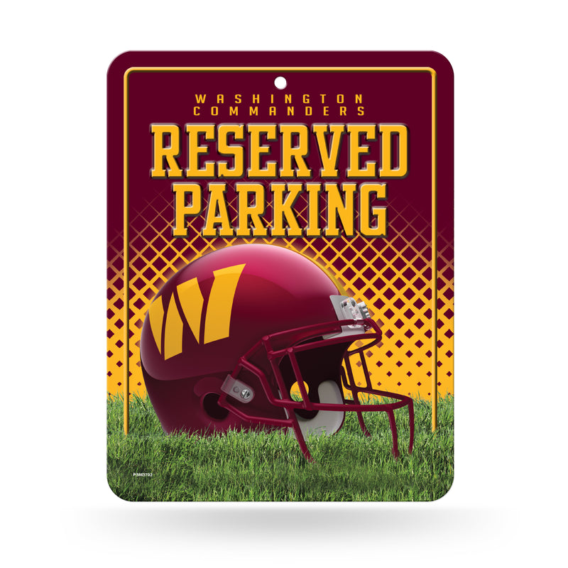 Washington Commanders Metal Parking Sign