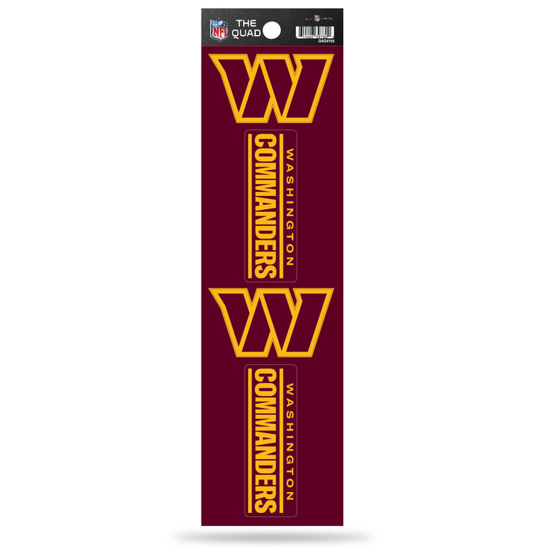 Washington Commanders The Quad Decal Set