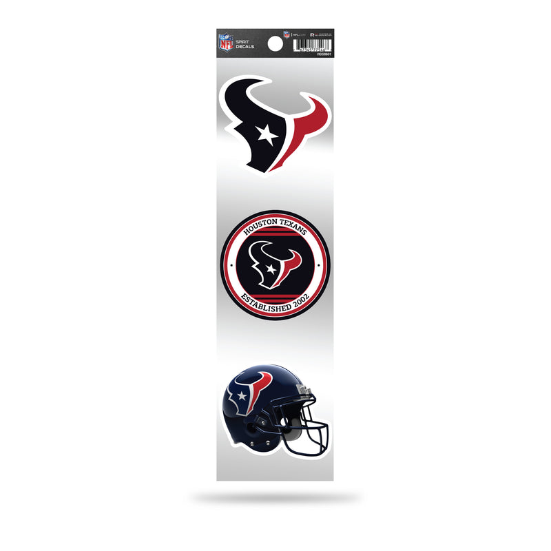 Texans 3-Piece Retro Spirit Decals