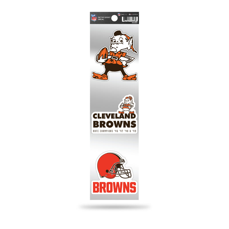 Browns 3-Piece Retro Spirit Decals