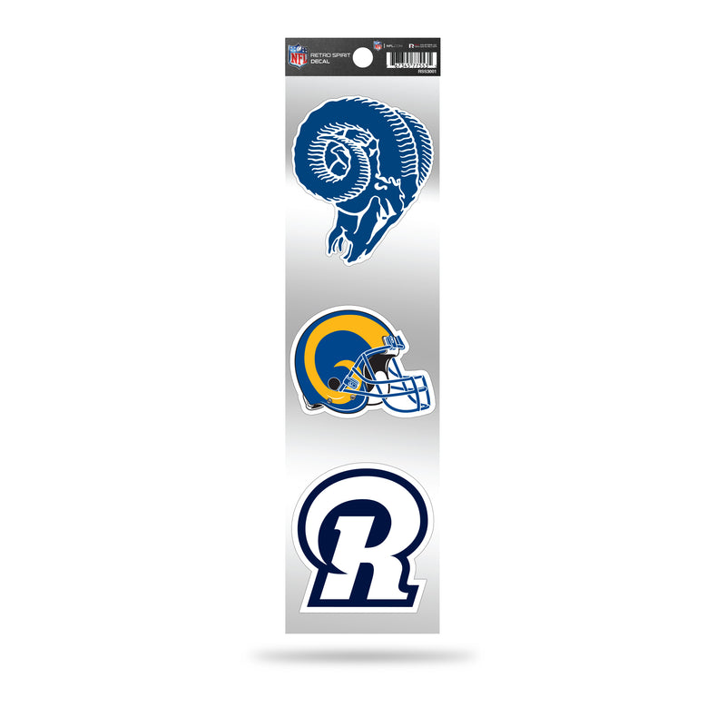 Rams 3-Piece Retro Spirit Decals