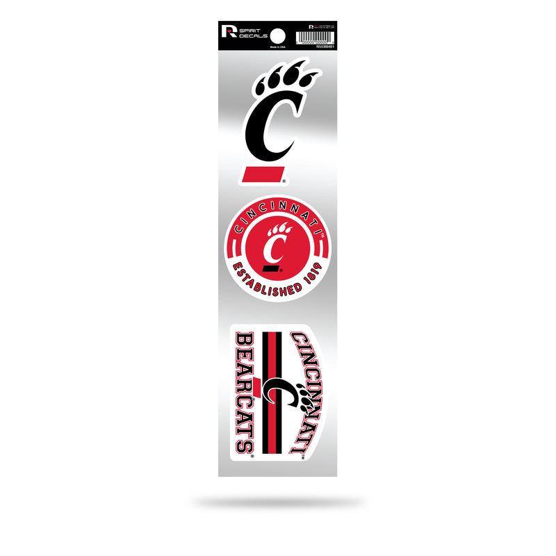 Cincinnati University 3-Piece Retro Spirit Decals