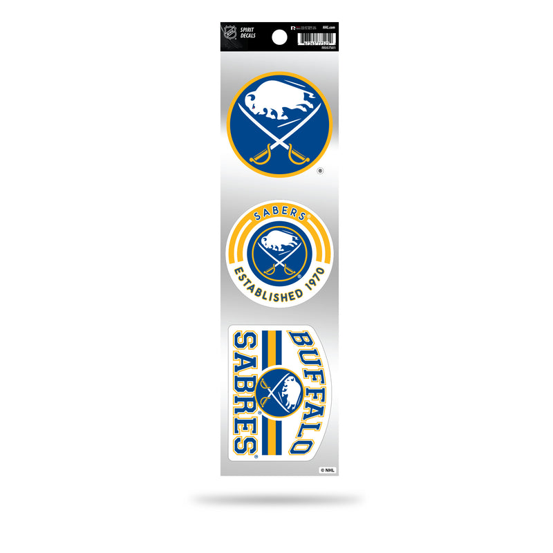 Sabres 3-Piece Retro Spirit Decals