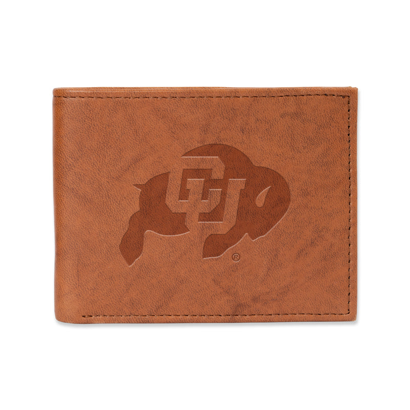 Colorado Buffaloes Genuine Leather Billfold Wallet