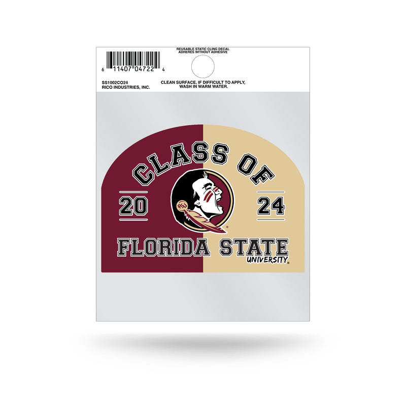 Florida State Class Of 2024 Small Static Cling