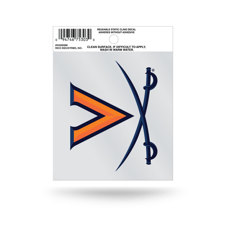 Virginia University V-Sabre Logo Small Static Cling