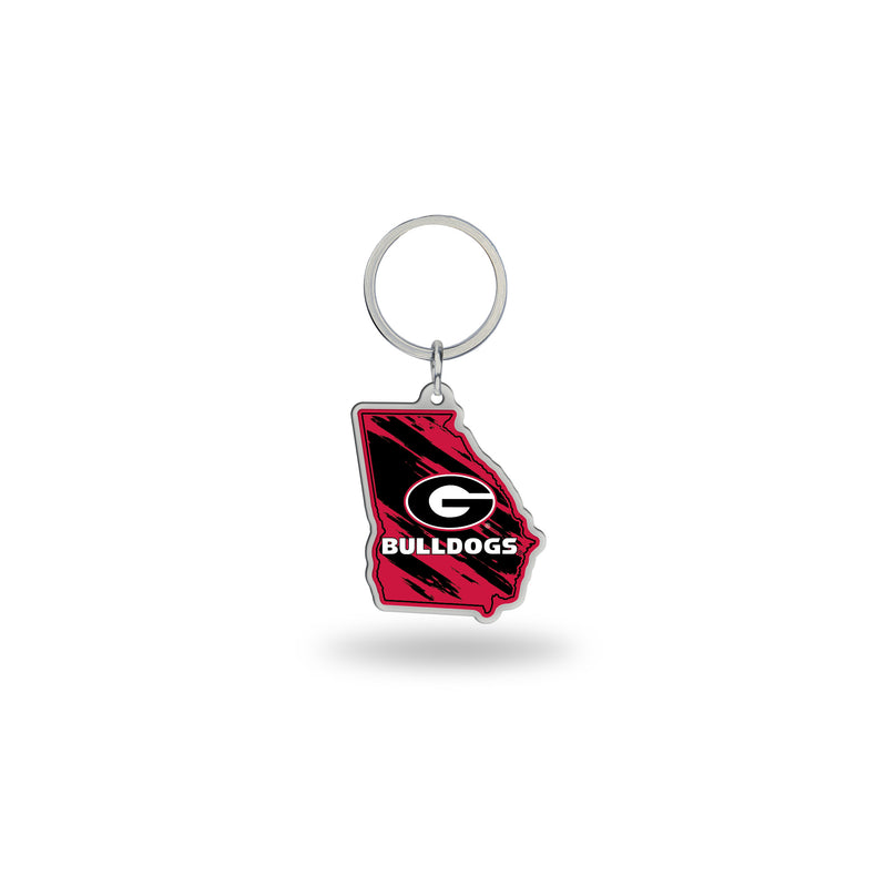 Georgia University - Georgia State Shaped Keychain