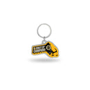 Bruins : 6 Time Stanley Cup Champs  State Shaped Keychain (Massachusetts)