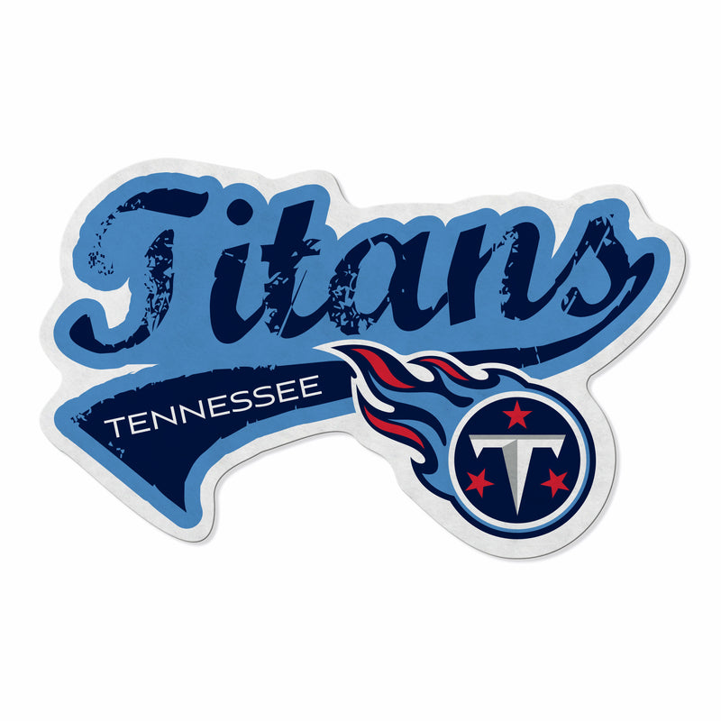 Titans Shape Cut Logo With Header Card - Distressed Design