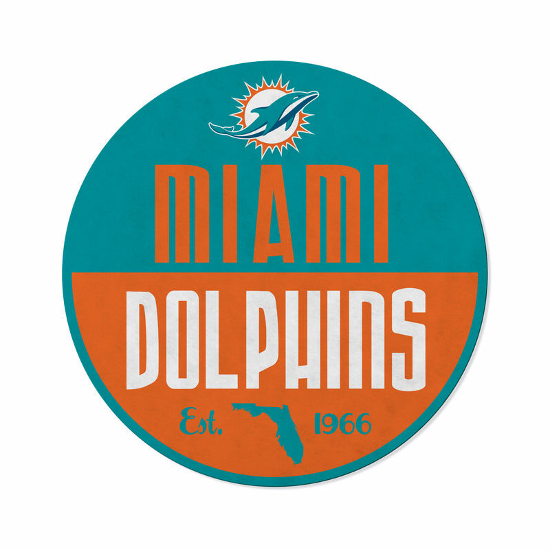 Dolphins Shape Cut Logo With Header Card - Classic Design