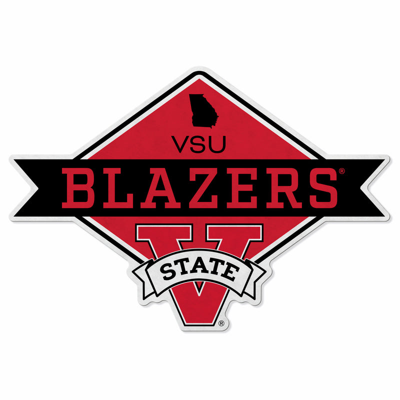 Valdosta State Shape Cut Logo With Header Card - Diamond Design