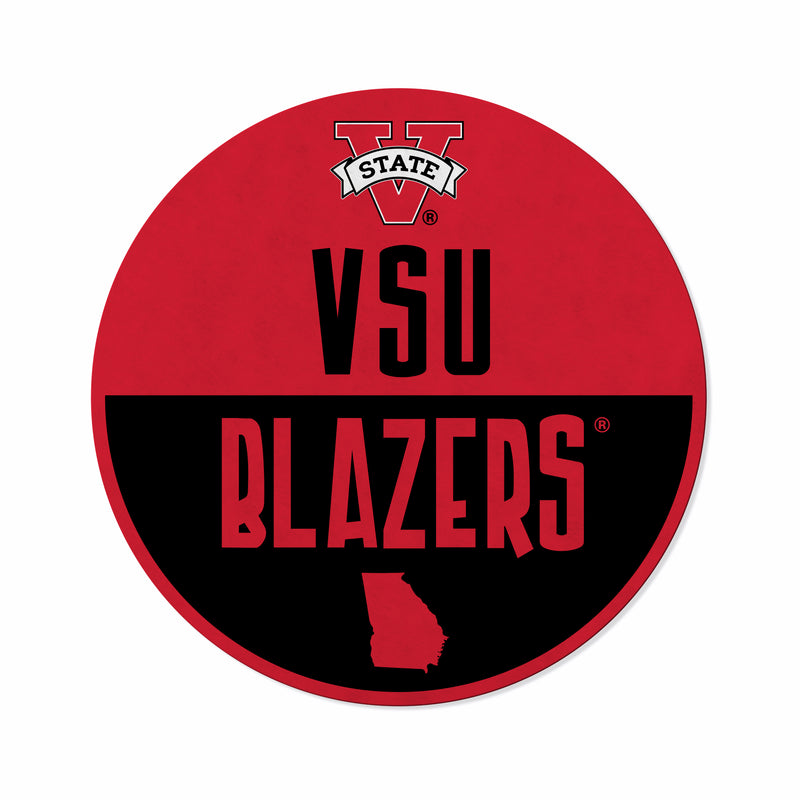 Valdosta State Shape Cut Logo With Header Card - Classic Design