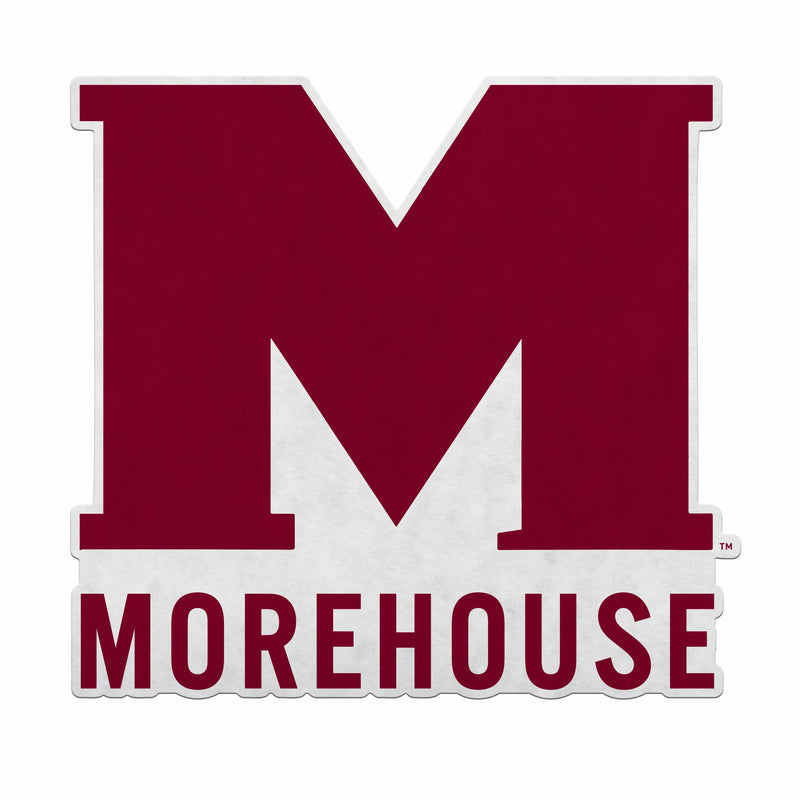 Morehouse College Shape Cut Primary Logo Pennant With Header Card