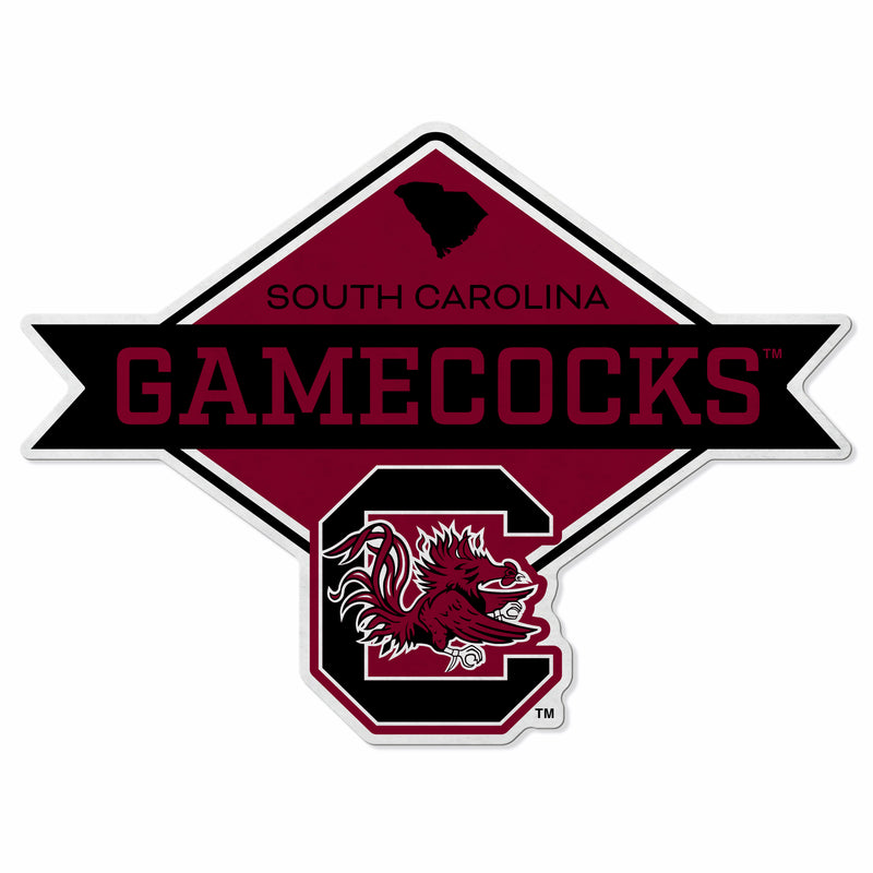 South Carolina University Shape Cut Logo With Header Card - Diamond Design