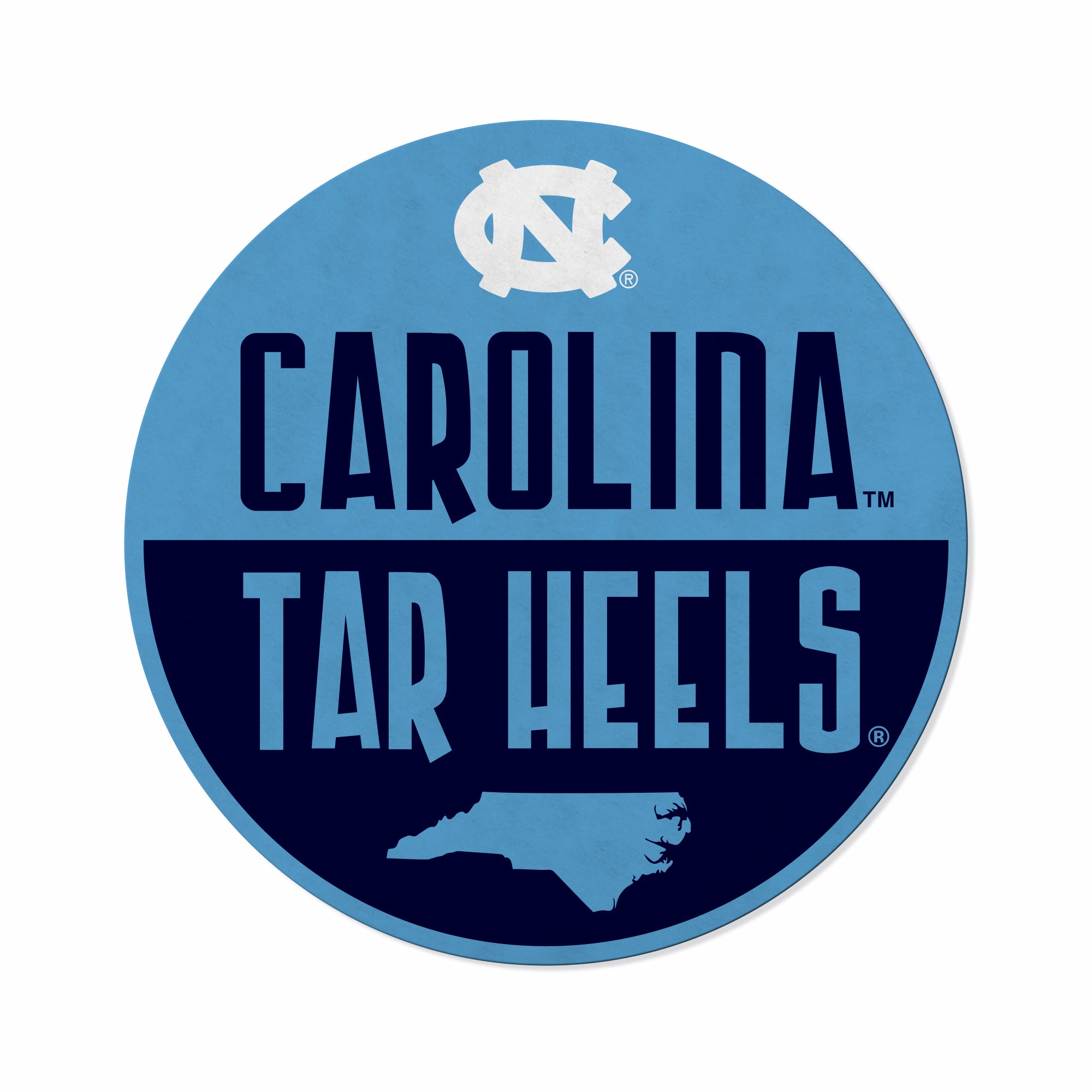 North Carolina University Shape Cut Logo With Header Card - Classic De