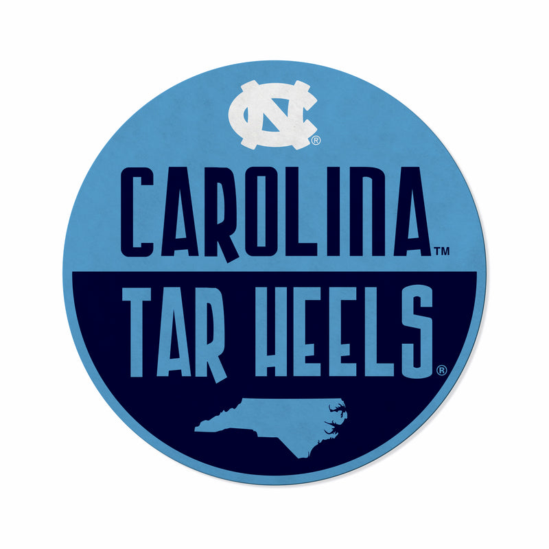 North Carolina University Shape Cut Logo With Header Card - Classic Design