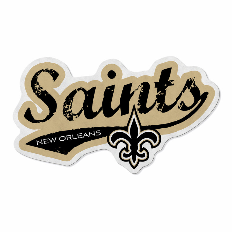 Saints Shape Cut Logo With Header Card - Distressed Design