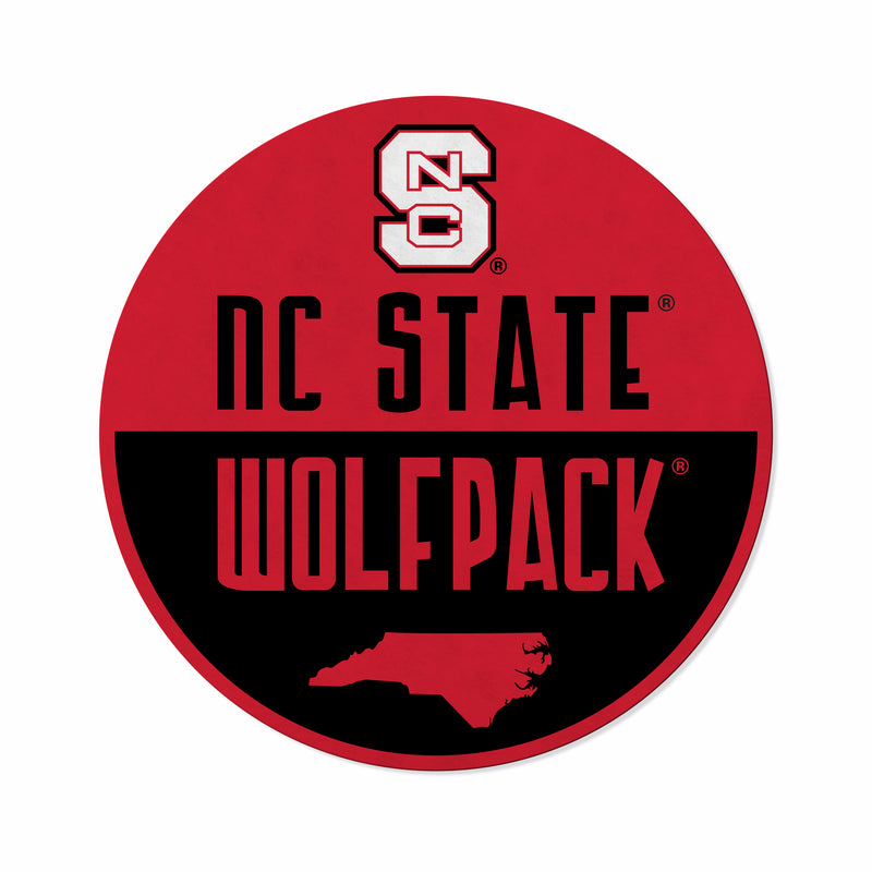 North Carolina State Shape Cut Logo With Header Card - Classic Design