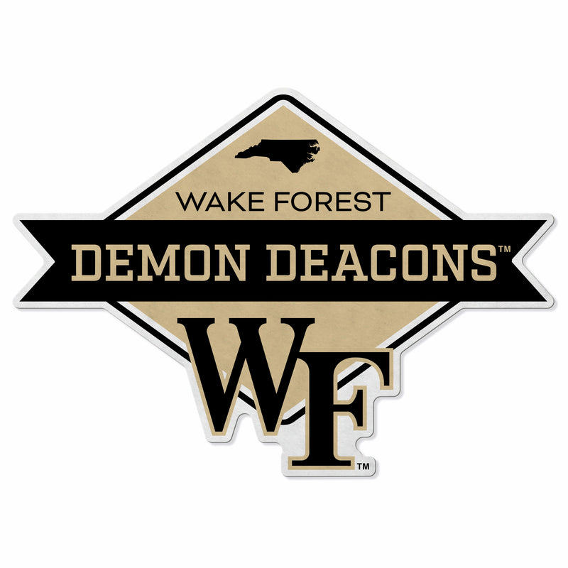 Wake Forest Shape Cut Logo With Header Card - Diamond Design