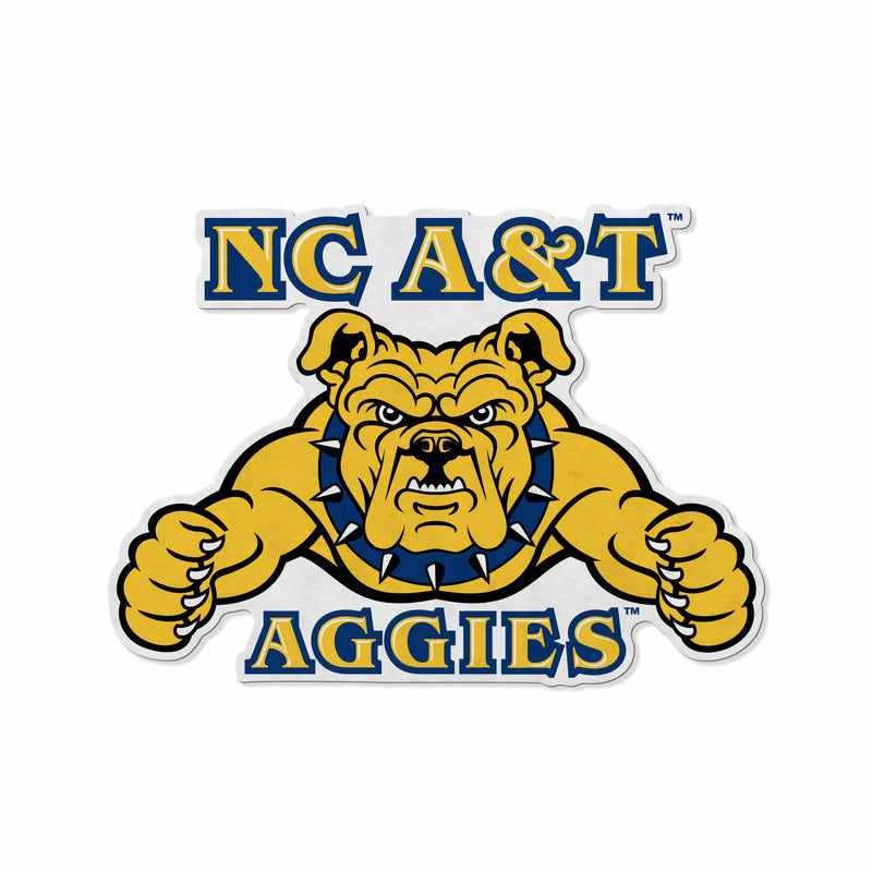 North Carolina A&T Shape Cut Primary Logo Pennant With Header Card