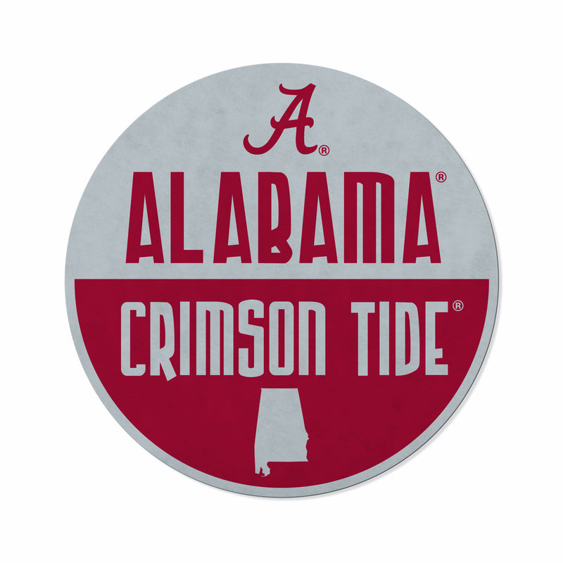 Alabama University Shape Cut Logo With Header Card - Classic Design