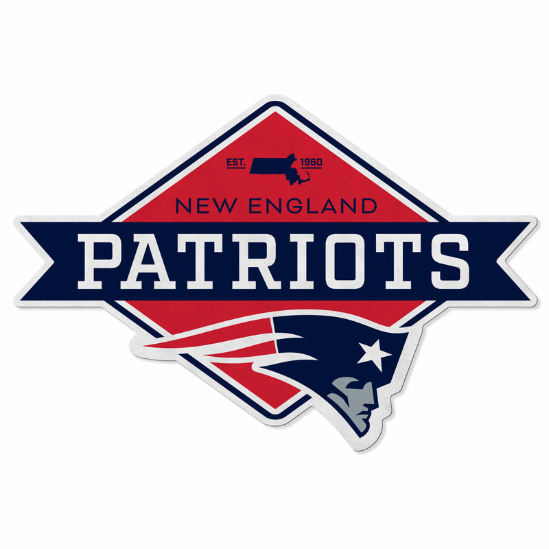 Patriots Shape Cut Logo With Header Card - Diamond Design