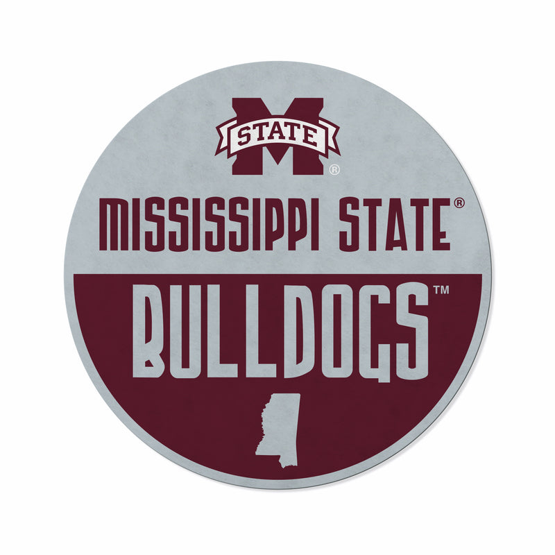 Mississippi State Shape Cut Logo With Header Card - Classic Design