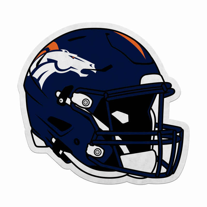 Broncos Helmet Shape Cut Carded Pennant