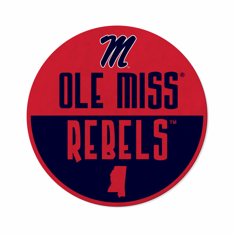 Mississippi University Shape Cut Logo With Header Card - Classic Design