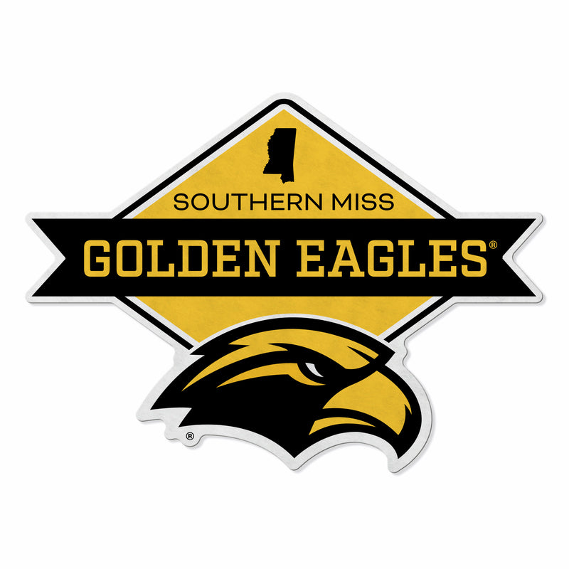 Southern Miss Shape Cut Logo With Header Card - Diamond Design