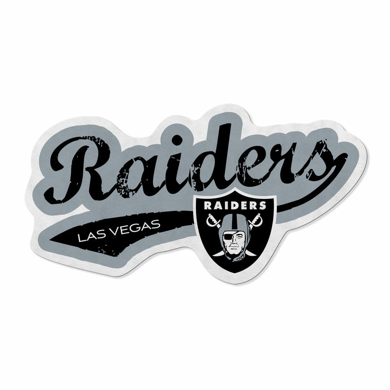 Raiders Shape Cut Logo With Header Card - Distressed Design