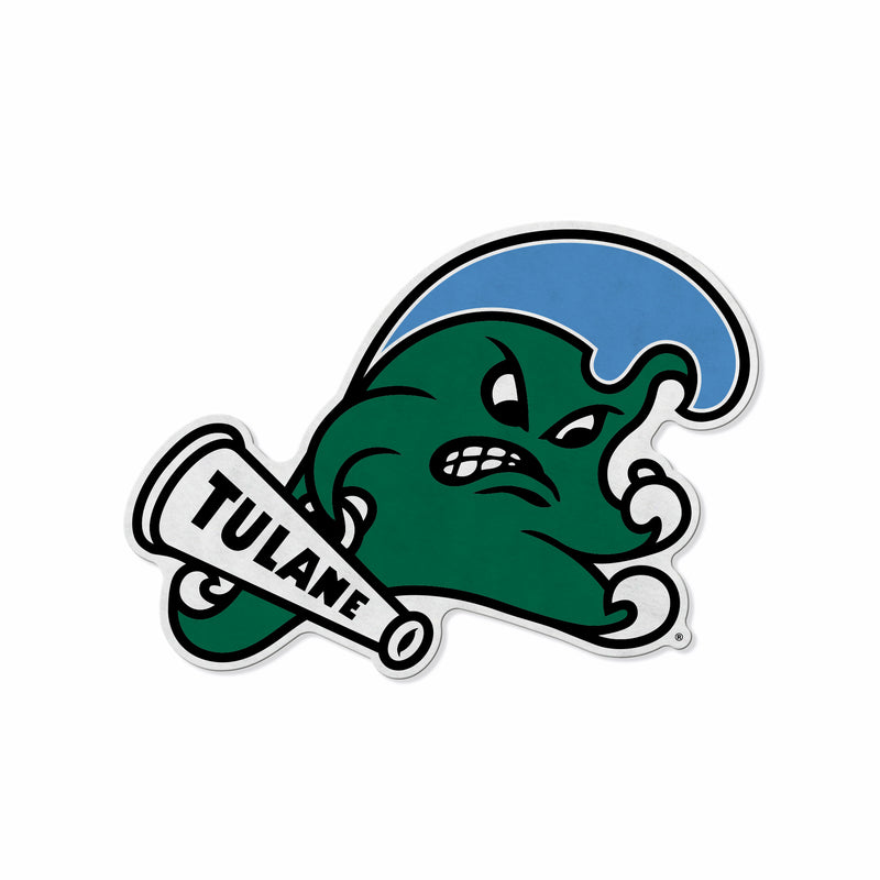 Tulane University Shape Cut Primary Logo Pennant With Header Card