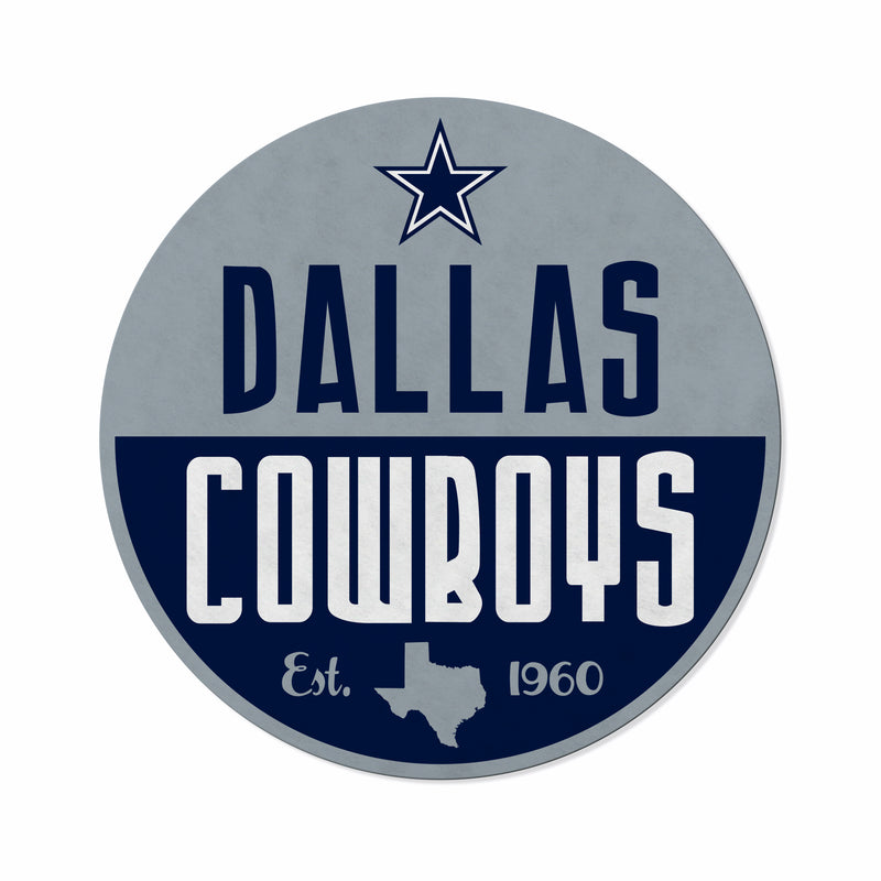 Cowboys Shape Cut Logo With Header Card - Classic Design