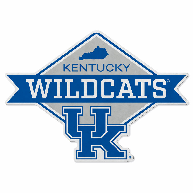 Kentucky University Shape Cut Logo With Header Card - Diamond Design