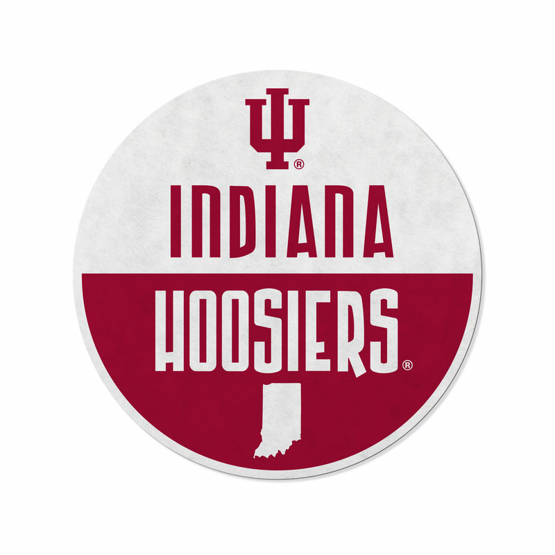 Indiana University Shape Cut Logo With Header Card - Classic Design