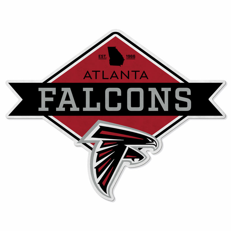 Falcons Shape Cut Logo With Header Card - Diamond Design